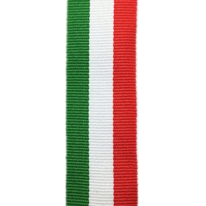 Zhiheng Red White and Green Grosgrain Stripes Ribbon Italian Flag Patriotic Ribbon Belt for Christmas Holiday Party Decoration 50 Yards - Image 4